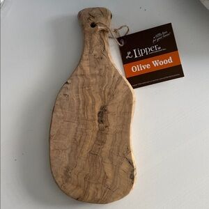 Natural Olive Wood Lipper International Asymmetrical Board NWT